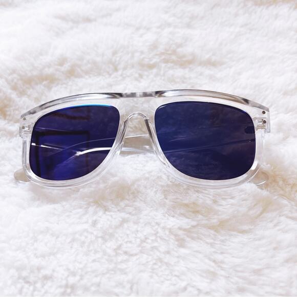 Stylens Accessories - Stella Clear Blue Lenses Classic Sunglasses